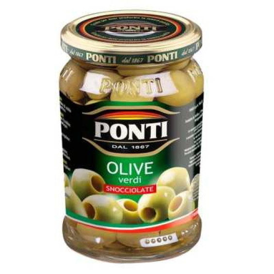 Ponti Olive Verdi Snocciolate Gr.290