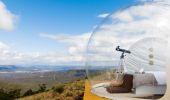 The Leo Bubbletent located halfway between Lithgow and Mudgee with views overlooking the Capertee Valley