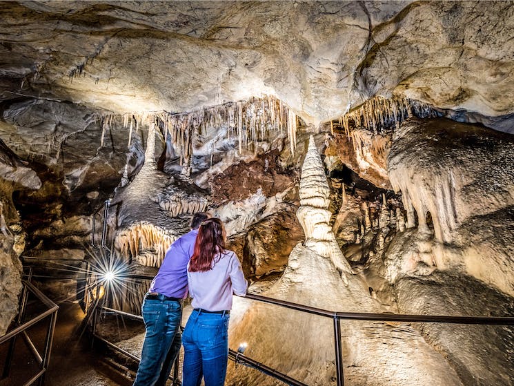 The River Cave is one of Jenolan's best tours.