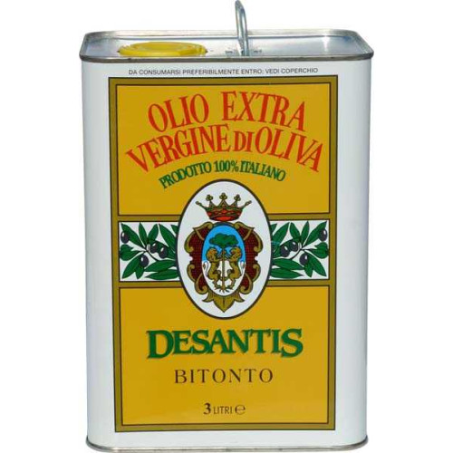 Desantis Olio Extra Vergine D'Oliva 100% Italiano Lattina Lt.3