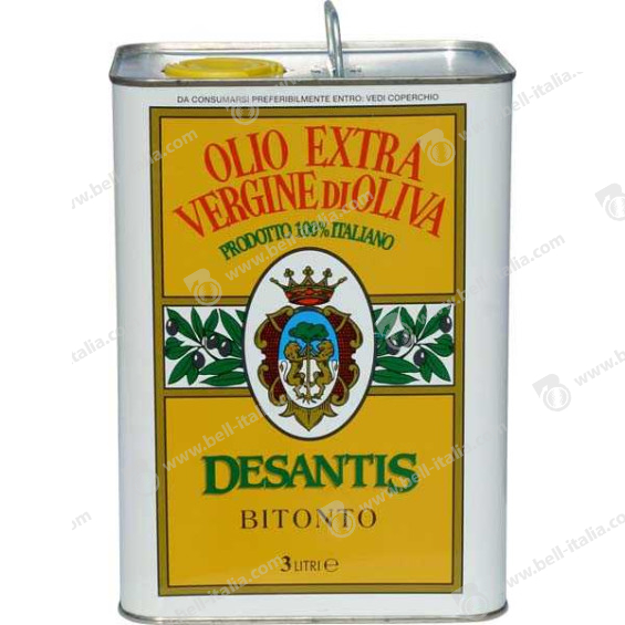 Desantis Olio Extra Vergine D'Oliva 100% Italiano Lattina Lt.3