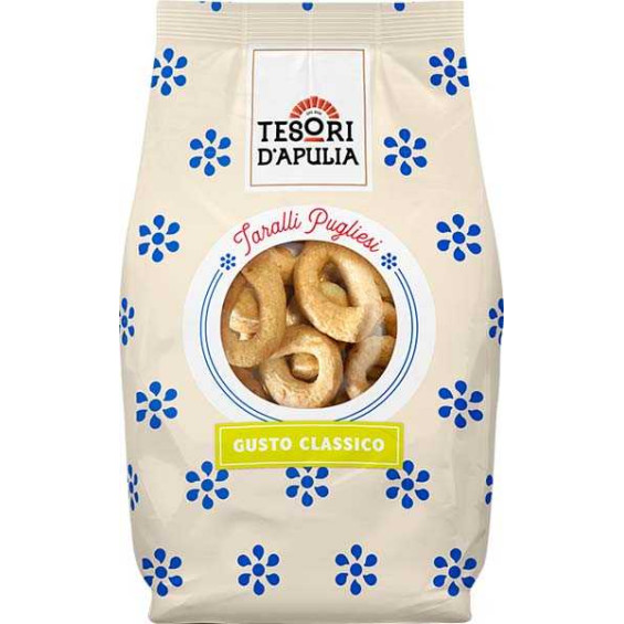 Tesori D'Apulia Taralli Olio Extra Vergine D'Oliva Gr.400