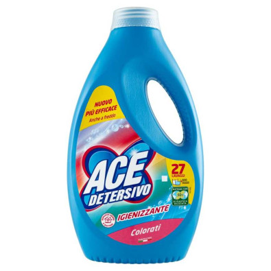 Ace Detersivo Liquido per Lavatrice Igienizzante Color 27 Lavaggi