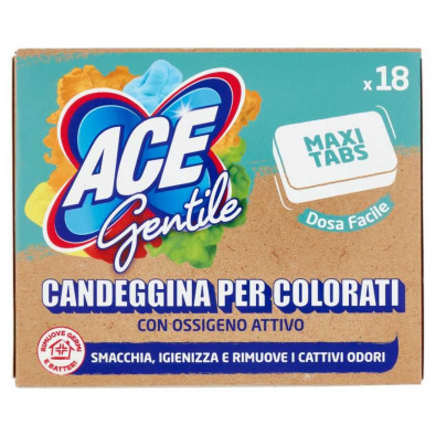 Ace Gentile Maxi Tabs Candeggina per Colorati Gr.18 Pz.18