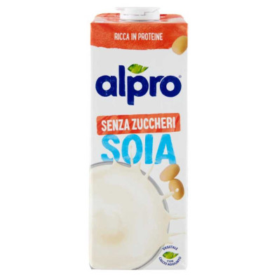 Alpro Bevanda alla Soia 100% Vegetale con Vitamine senza Zucchero Lt.1