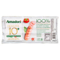 Amadori Wurstel 100% Pollo e Tacchino Gr.250