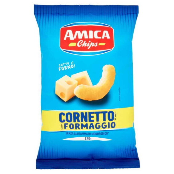 Amica Chips Cornetti di Mais Gusto Formaggio Gr.125