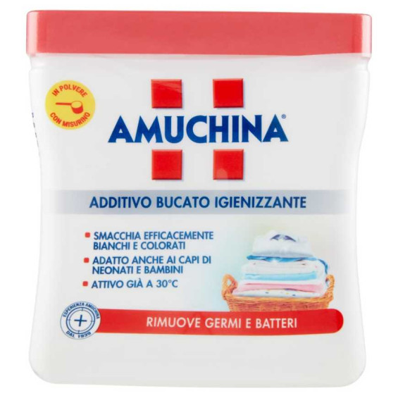 Amuchina Additivo Bucato Igienizzante in Polvere con Misurino Gr.500