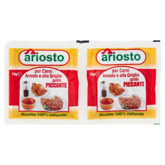 Ariosto Insaporitore per Carni Arrosto e alla Griglia gusto Piccante Gr.10 X Pz.2