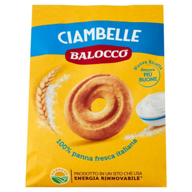 Balocco Biscotti Ciambelle con Panna Fresca Italiana Gr.700