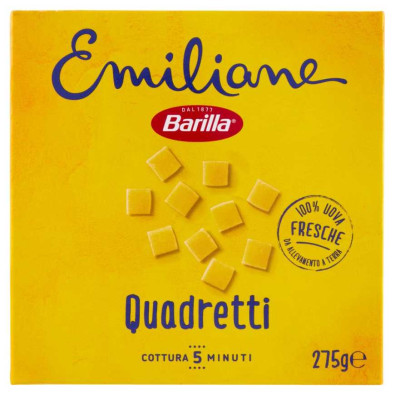 Barilla Emiliane Quadretti all'Uovo N°115 Gr.275