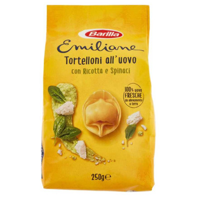 Barilla Emiliane Tortelloni all'Uovo con Ricotta e Spinaci Gr.2500