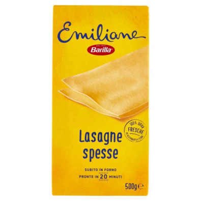 Barilla Emiliane Lasagne Spesse all'Uovo Gr.500