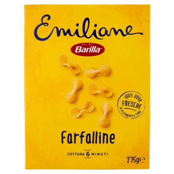 Barilla Emiliane Farfalline all'Uovo N°114 Gr.275