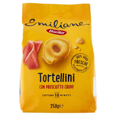 Barilla Emiliane Tortellini all'Uovo con Prosciutto Crudo Gr.250