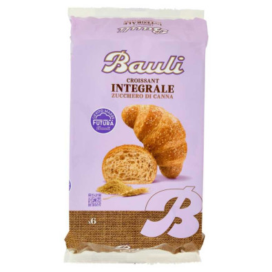 Bauli Croissant Integrale con Zucchero di Canna Pz.6 Gr.222