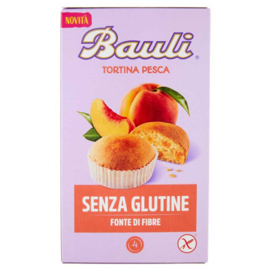 Bauli Tortina alla Pesca Senza Glutine Pz.4 Gr.140