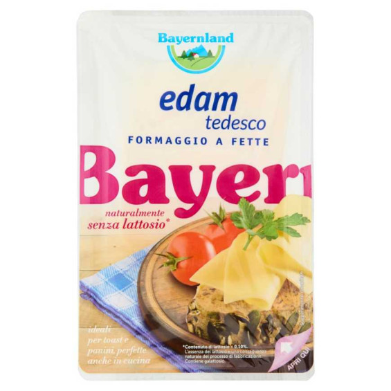 Bayernland Edamer Fette senza Lattosio Gr.100