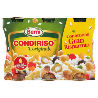 Berni Condiriso l'Originale con Olio Extra Vergine d'Oliva Pz.3 Gr.300