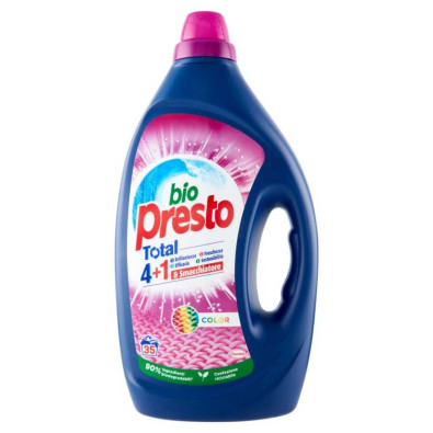 Bio Presto Detersivo Liquido per Lavatrice Color 35 Lavaggi