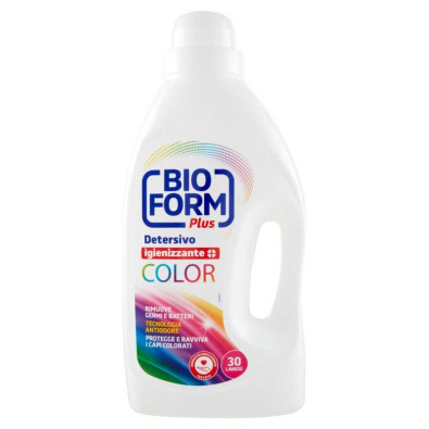 Bioform Detersivo Lavatrice Igienizzante per Capi Colorati Lavaggi 30