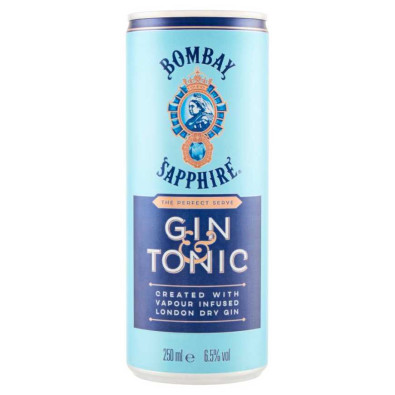 Bombay Sapphire Gin & Tonic Ready To Drink Lattina Cl.25 Vol.5°