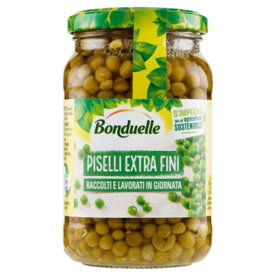 Bonduelle Pisellini Extra Fini Vaso Vetro Gr.330