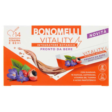 Bonomelli Integratore Botanico Vitality 14 Stick Monodose Ml.140