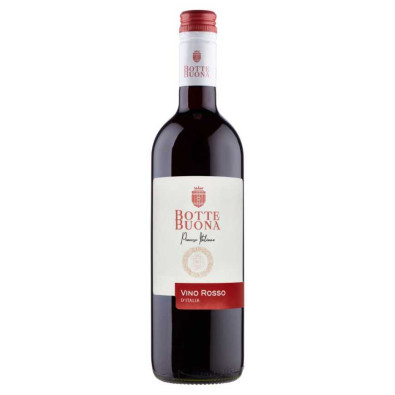 Botte Buona Vino Rosso D'Italia Cl.75 Vol.11,5°