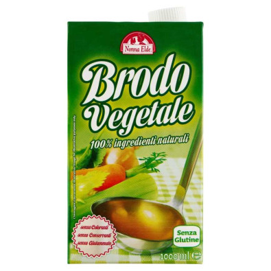 Brodo Pronto Vegetale senza Glutine senza Glutammato Lt.1