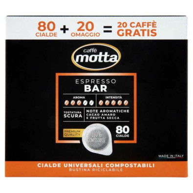 Caffè Motta Cialde Espresso Bar Pz.80+20