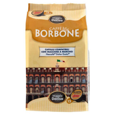 Caffè Borbone Miscela Decisa Capsule Compatibili Nescafé Dolce Gusto 15 x Gr.7