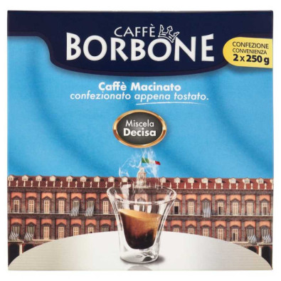 Caffè Borbone Miscela Decisa Caffè Macinato 2 x Gr.250