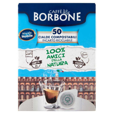 Caffè Borbone Miscela Nobile Cialde Compostabili 50 x Gr.7,2