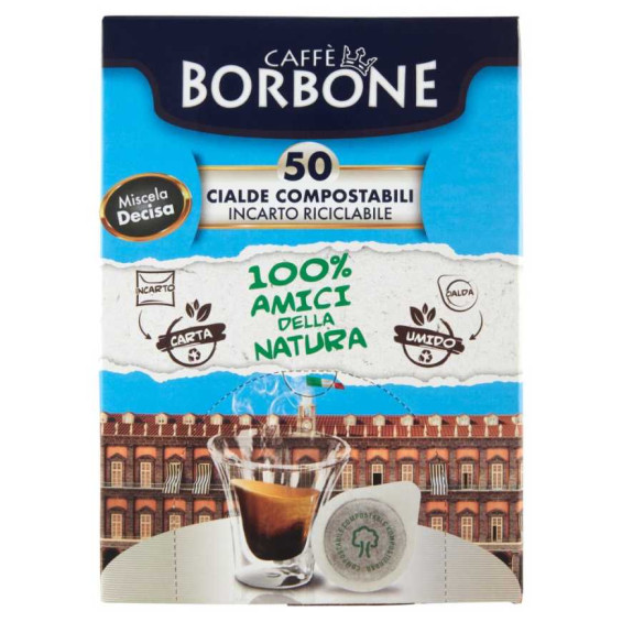 Caffè Borbone Miscela Decisa Cialde Compostabili 50 x Gr.7,2