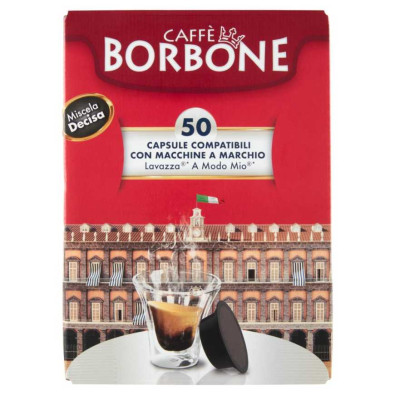 Caffè Borbone Miscela Decisa Capsule Compatibili Lavazza A modo Mio 50 x Gr.7,2