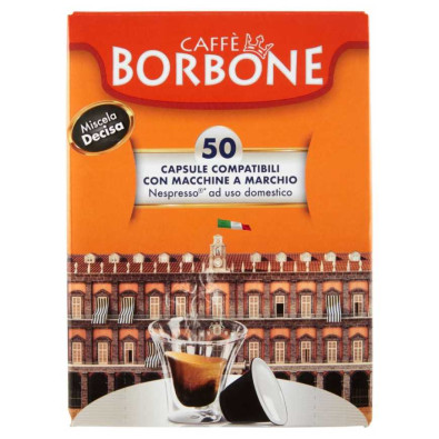 Caffè Borbone Miscela Decisa Capsule Compatibili Nespresso 50 x Gr.5