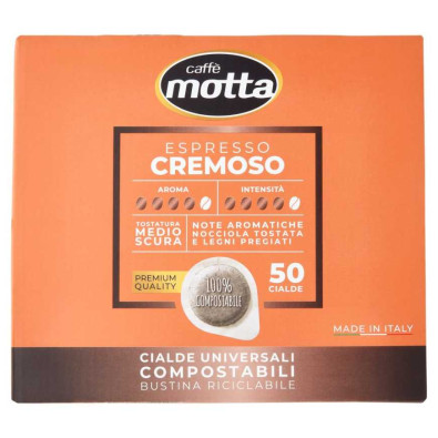 Caffè Motta Espresso Cremoso Cialde Universali Compostabili 50 x Gr.7