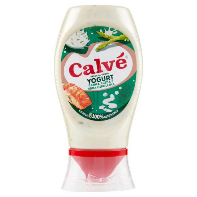 Calvé Salsa al Gusto Yogurt Panna Acida ed Erba Cipollina Top Down Ml.240