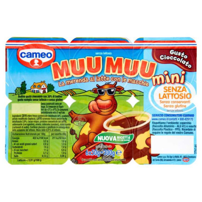 Cameo Muu Mini Cioccolato Gr.50X6