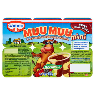 Cameo Muu Muu Mini Cioccolato Gr.50X6