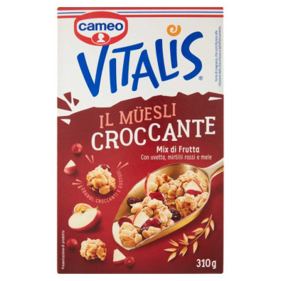 Cameo Vitalis Müesli Croccante con Mix di Frutta Gr.310