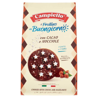 Campiello Le Dolcezze Dell'Aurora Frollini con Cacao e Nocciole Gr.350