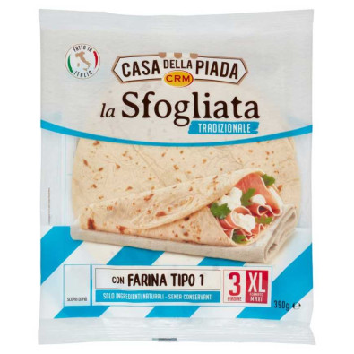 Casa della Piada Crm Piadina Sfogliata Gr.390