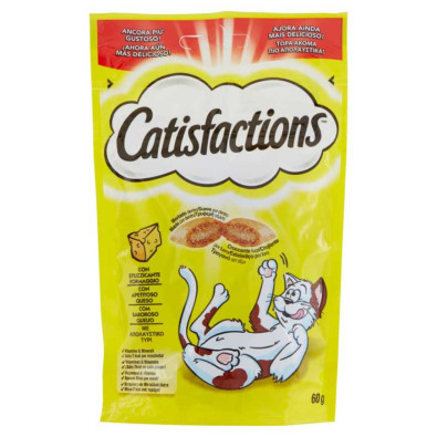 Catisfaction Formaggio Snack per Gatto Gr.60