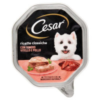 Cesar Pate' Vitello e Pollo per Cane Gr.150