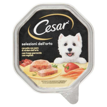 Cesar Pollo e Cuore di Verdure per Cane Gr.150