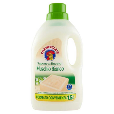 Chanteclair Sapone da Bucato Muschio Bianco 27 Lavaggi Lt.1,5