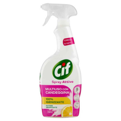 Cif Spray Attivo Igienizzante al Limone con Candeggina Ml.650