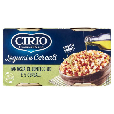 Cirio Legumi e Cereali Fantasia di Lenticchie e 5 Cereali Pz.2 Gr.400